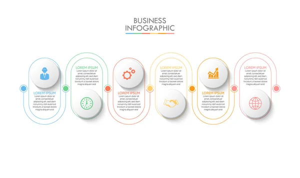 Παρουσίαση Επιχειρηματικό Infographic Πρότυπο Επιλογές — Διανυσματικό Αρχείο