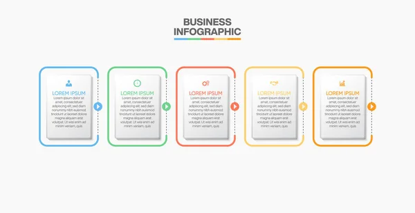 Παρουσίαση Επιχειρηματικό Infographic Πρότυπο Επιλογές — Διανυσματικό Αρχείο