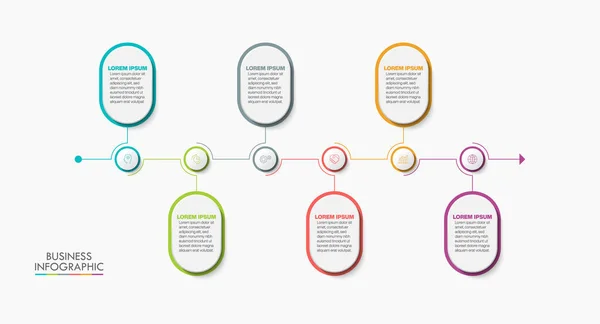 Présentation Modèle Infographique Entreprise Avec Options — Image vectorielle