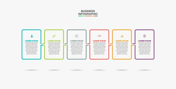 Presentatie Business Infographic Template Met Opties — Stockvector