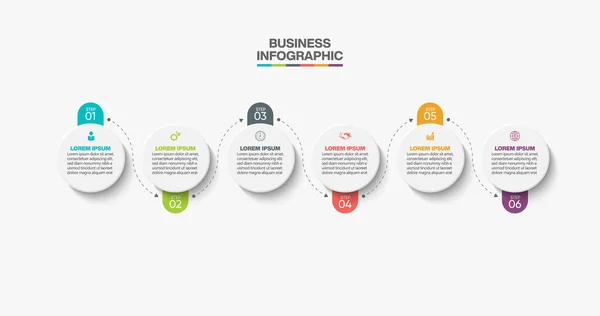 Presentation Business Infographic Template Options — Stock Vector