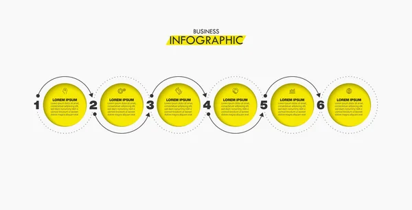 Présentation Modèle Infographique Entreprise — Image vectorielle