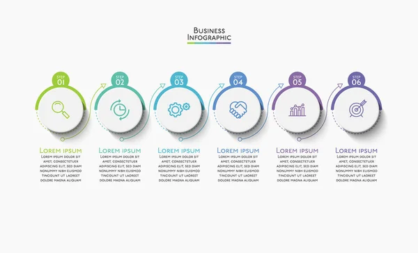 Presentatie Business Infographic Template — Stockvector