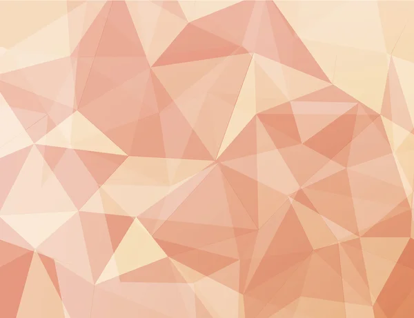 Polygon geometric abstract background light orange — Stock Vector