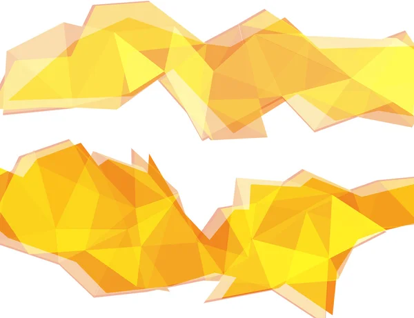 Işık sarı ve turuncu çokgen arka plan