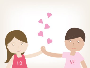 Çift birlikte sevgilisi t-shirt