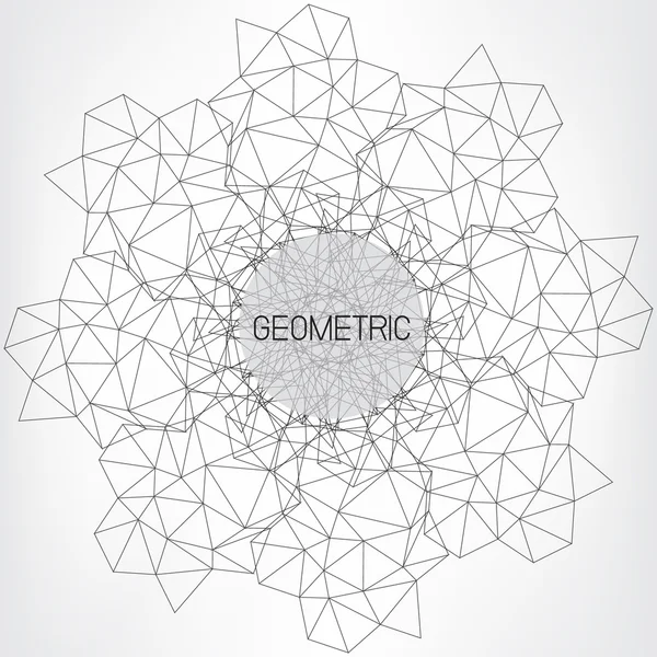 siyah çizgi geometrik arka plan veya etiket