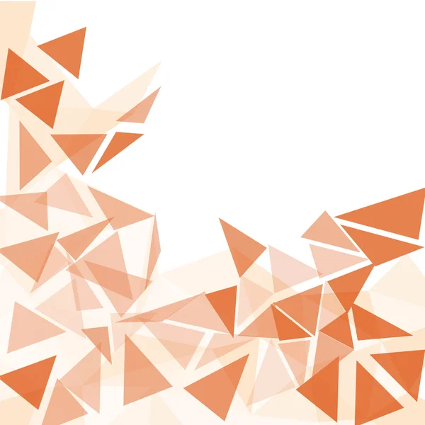 Oranje driehoek abstracte achtergrond — Stockvector