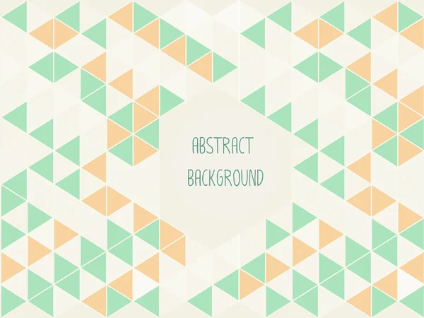 Geometrische grüne und orangefarbene abstrakte Hintergrundfarben — Stockvektor