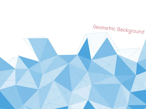 Fundo abstrato geométrico azul —  Vetores de Stock