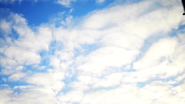 Фоновая облачность в небе — стоковое видео