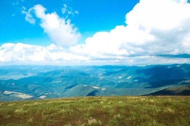 Peyzaj dağlar gökyüzü alanı