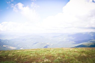 Peyzaj dağlar gökyüzü alanı