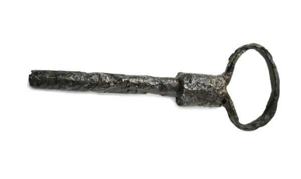 Auténtica llave de metal antigua histórica — Foto de Stock