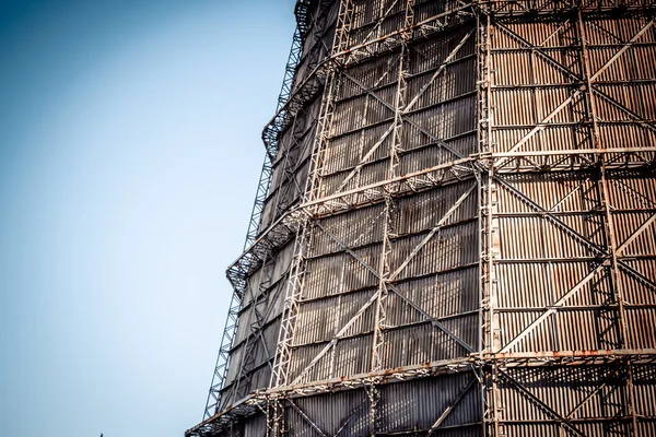 Velké tovární komín břidlice — Stock fotografie
