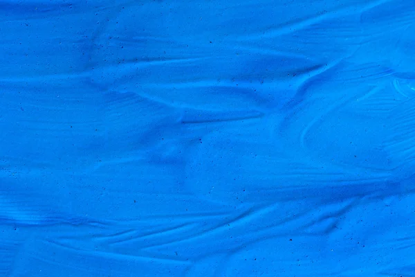 Abstrait fond bleu surface de peinture séchée — Photo