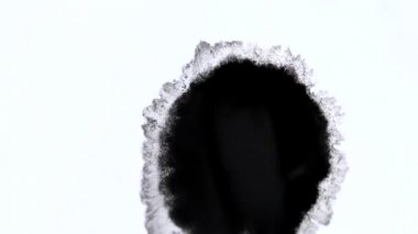 siyah mürekkep spot yayılır