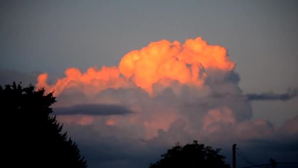 Paisagem movimento rápido de nuvens — Vídeo de Stock