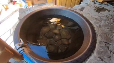 Chan, Karpatlar, Ukrayna 'da. Açık hava sağlık spa tedavileri.