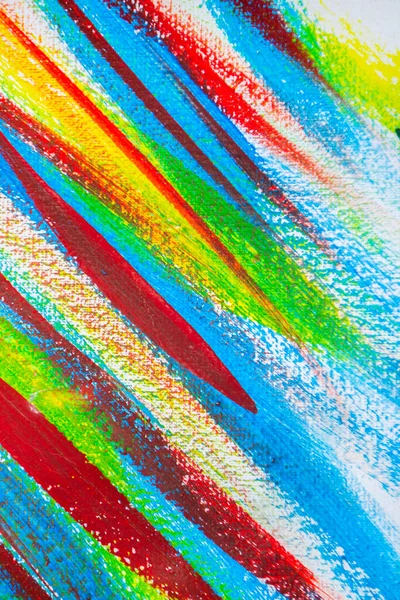 Molte linee multicolori diverse sono disegnate caoticamente con il pennello — Foto Stock