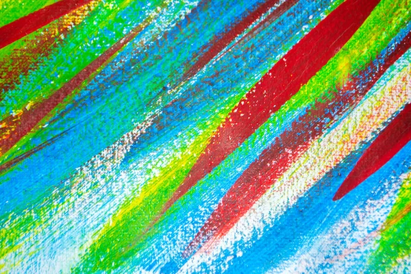 Muchas líneas multicolores diferentes se dibujan caóticamente con pincel — Foto de Stock