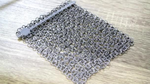 Voorwerp gedrukt op poeder 3D printer van polyamide poeder close-up — Stockvideo