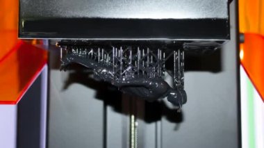Stereolitografi DPL 3d yazıcı detay ve sıvı damlaları oluşturur