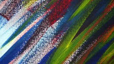 Beyaz kağıt üzerinde çok renkli fırça darbeleri. Soyut yaratıcı arkaplan