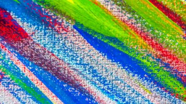 Beyaz kağıt üzerinde çok renkli fırça darbeleri. Soyut yaratıcı arkaplan