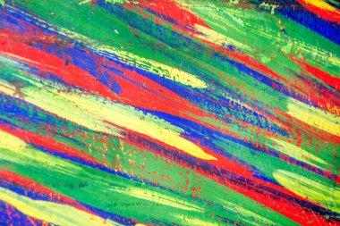 Kırmızı, sarı, yeşil ve mavi renklerin farklı arkaplanlarından