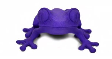 Beyaz arkaplanda izole edilmiş 3d yazıcı tarafından basılan nesneler.