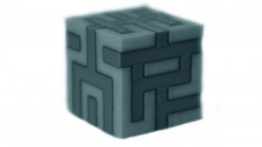 Beyaz arkaplanda izole edilmiş 3d yazıcı tarafından basılan nesneler