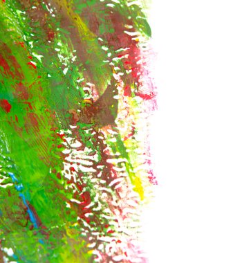 Birçok farklı renkte çizgi fırçayla kaotik bir şekilde çizilir