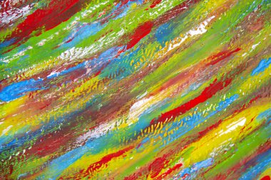 Kırmızı, sarı, yeşil ve mavi renklerin farklı arkaplanlarından