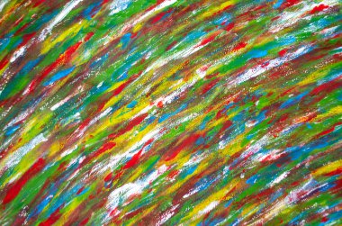 Renkli fırça darbelerinin parlak sanat arkaplanı boya yaptı