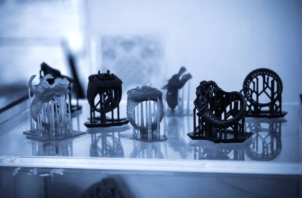 Objekte Photopolymer auf einem 3D-Drucker gedruckt. — Stockfoto