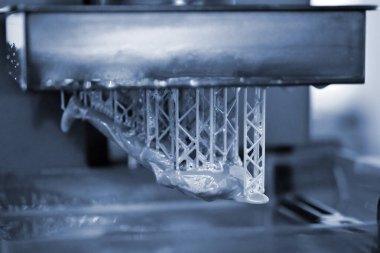 Stereolitografi DPL 3d yazıcı küçük ayrıntı ve sıvı damlalar oluşturur