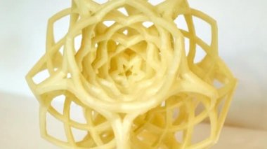 3D model, sıcak erimiş plastikten 3D yazıcıya yazdırılmış..