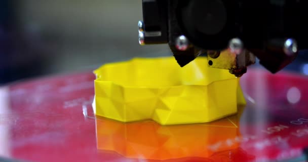 Process printing model on 3d printer. High tech digital printer — Stock Video