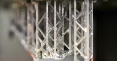 3B model stereolitografi 3D yazıcıda basıldı.