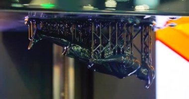 3B model stereolitografi 3D yazıcıda basıldı.