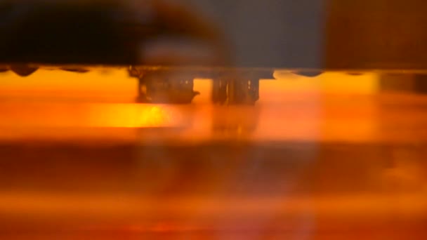 3D-Drucker Erstellung Detail des Fotopolymers — Stockvideo