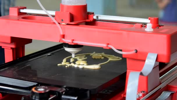3D принтер для жидкостного тестирования — стоковое видео