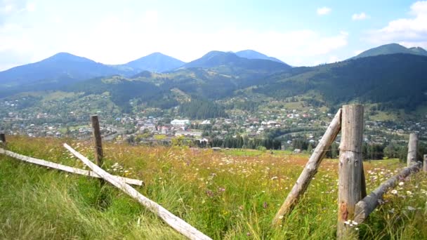 Montaña épica Paisaje de los Cárpatos — Vídeo de stock