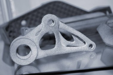 Polyamide tozundan 3D yazıcıya yazdırılan nesne