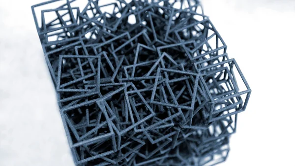 Ipari professzionális porra nyomtatott tárgy 3D nyomtató közelkép. — Stock Fotó