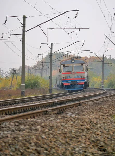 Train on the tracks — Stock Photo, Image