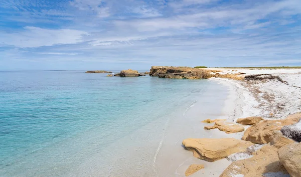 Praia Arutas Oristano Sardenha — Fotografia de Stock