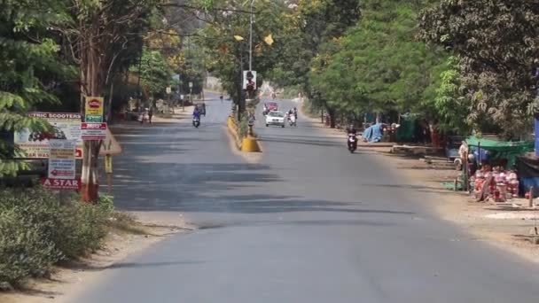 Città Valsad Stato Del Gujarat India Paese 2020 Filmato Strada — Video Stock
