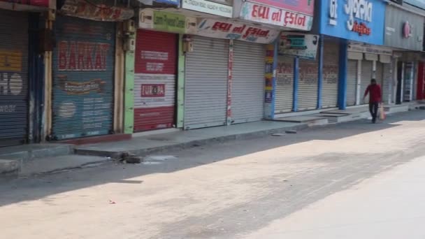 Ciudad Valsad Estado Gujarat País India 2020 Imágenes Tienda Cierre — Vídeo de stock